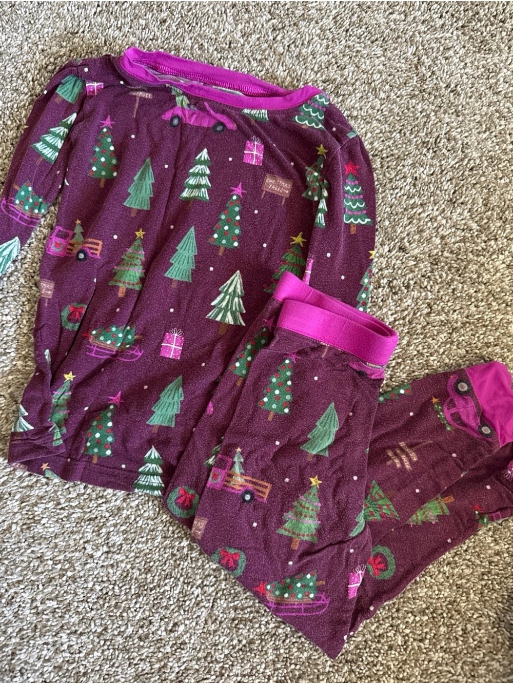Little Sleepies Tree Traffic Pajama Set